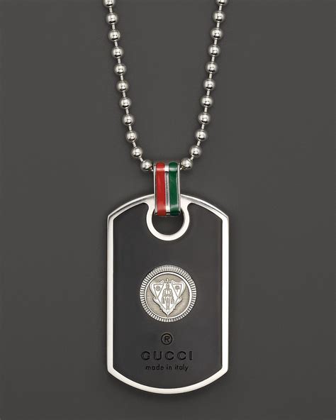 gucci dog tags replica|gucci dog tag necklace men's.